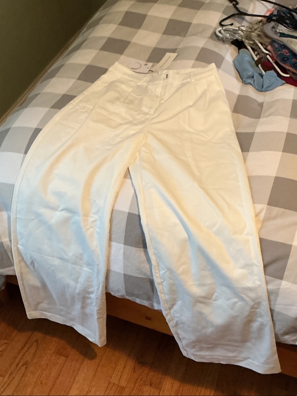 Commense Cream Wide-Leg Women's Pants
